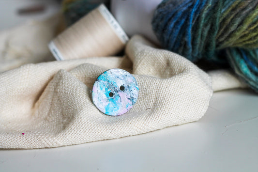 Handcrafted Medium Circle 80s Food Court Button